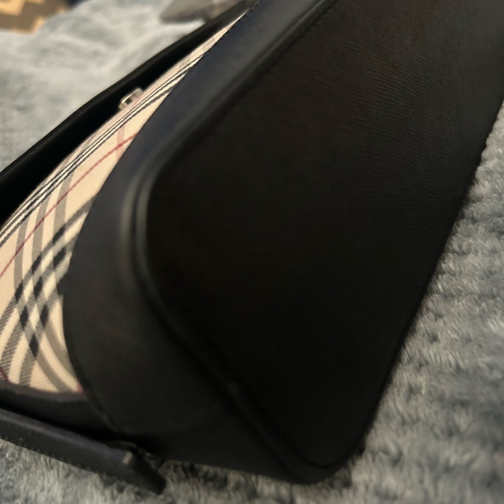 Burberry Black and Cream Check Crossbody Bag - Picture 15 of 15